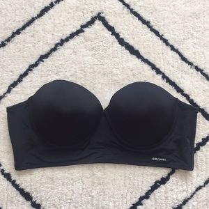 Black Strapless Bra Size:42 D